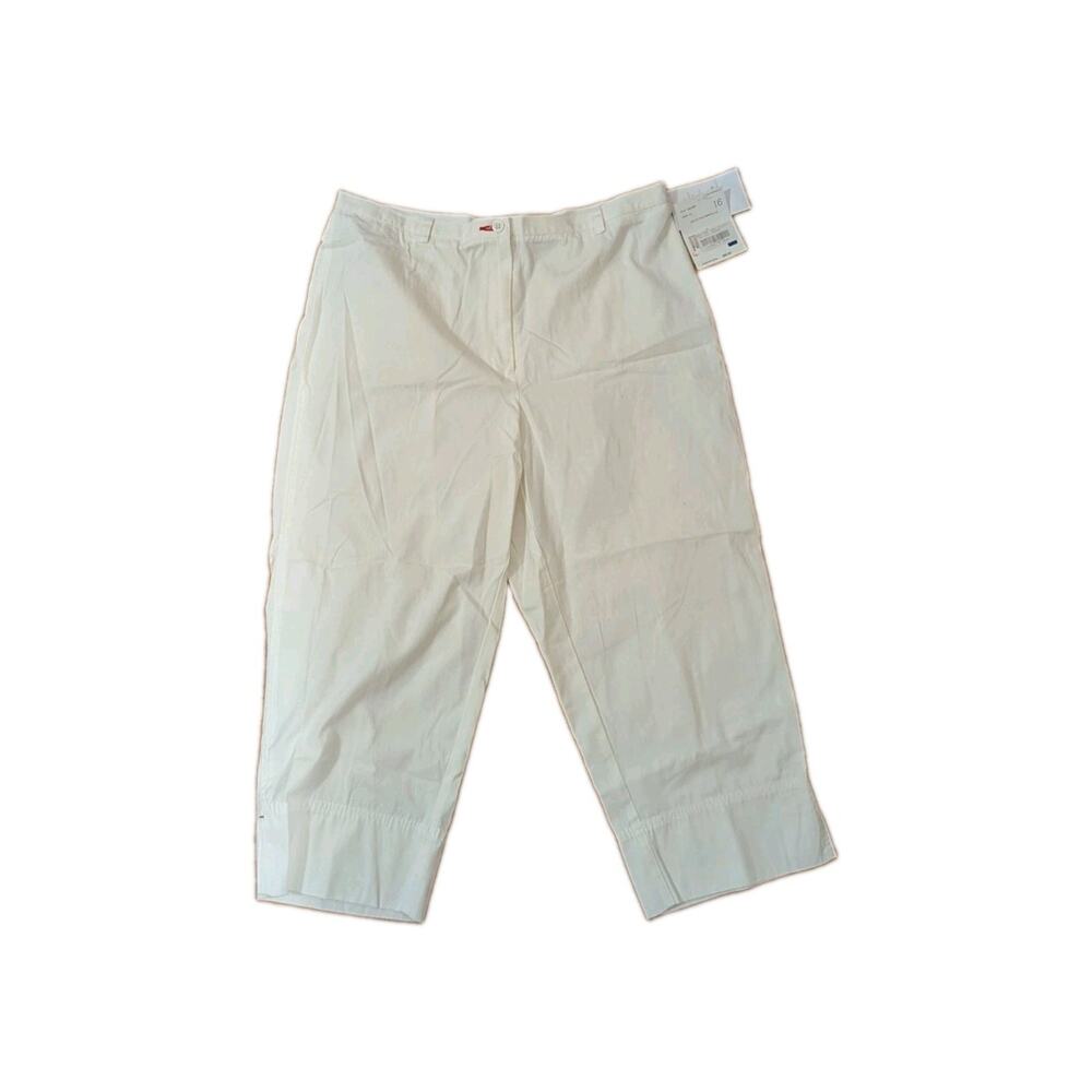 NWT Cosette Liz Claiborne Lizsports Light Academia Coastal Capri Pants Size 16